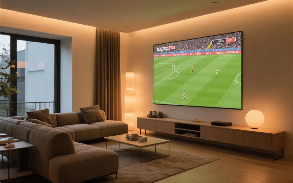 大屏观赛场景示意图